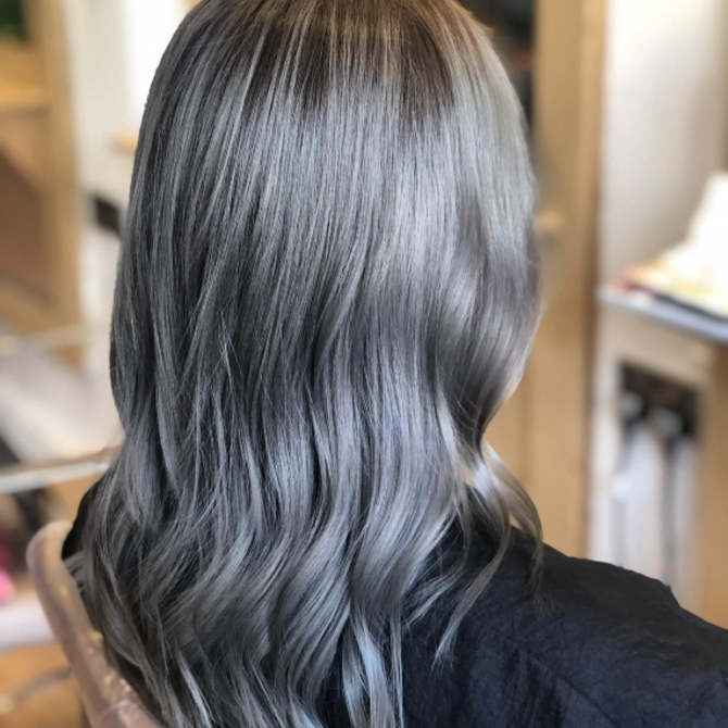 ash grey brown hair color