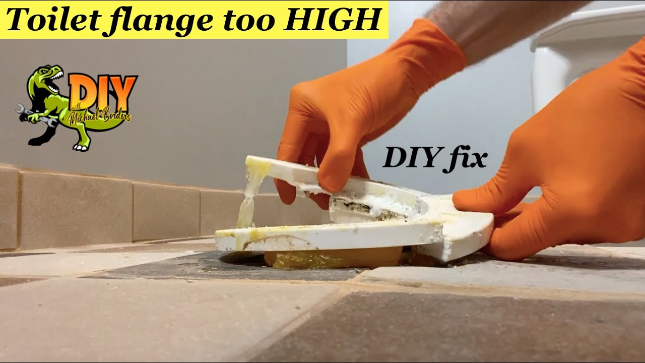 toilet flange too high