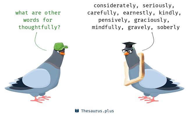 thoughtfully thesaurus