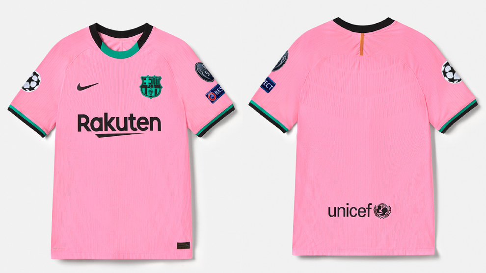 pink barcelona football kit