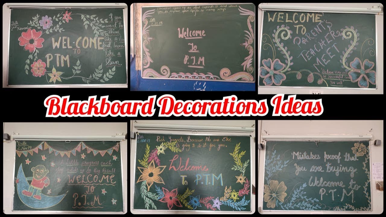 class room black board decoration