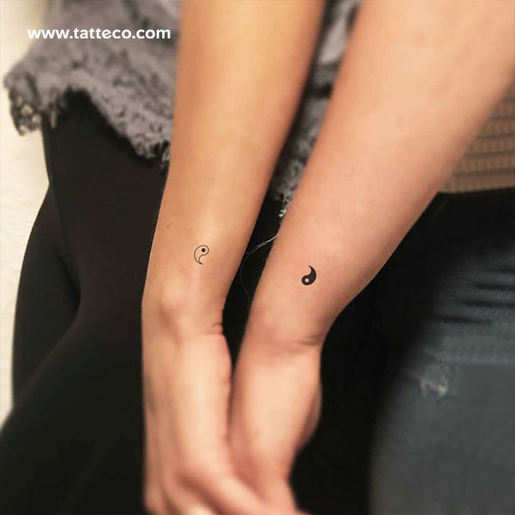 matching tattoos yin yang