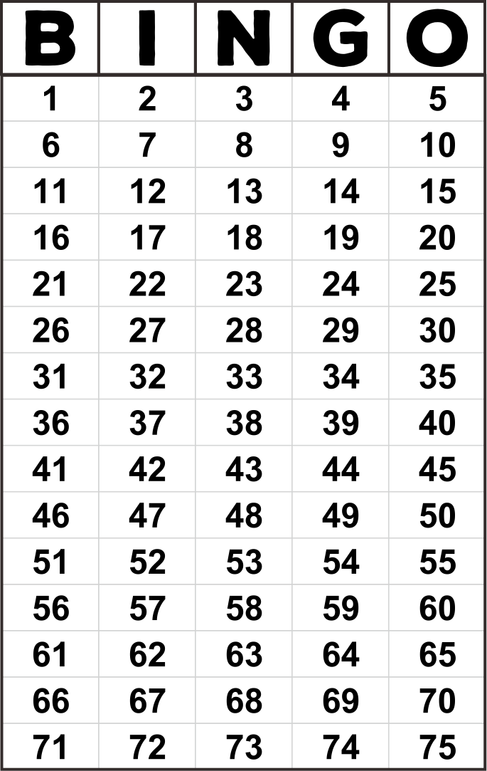 bingo number generator 1 75