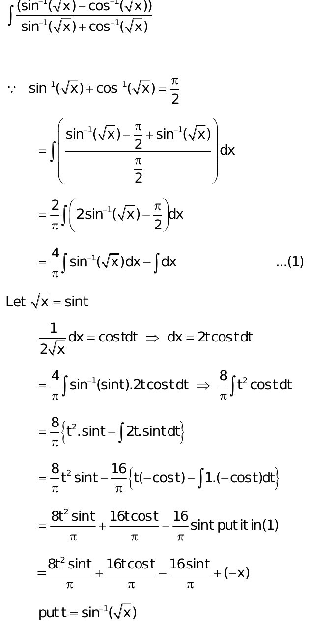 integration of cos root x