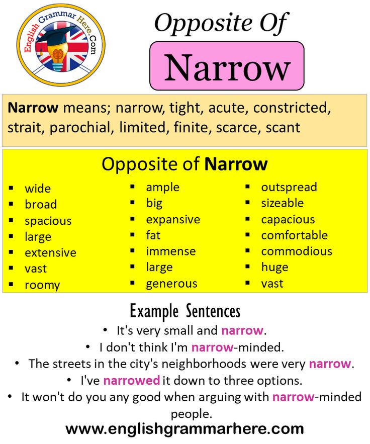 narrow antonym