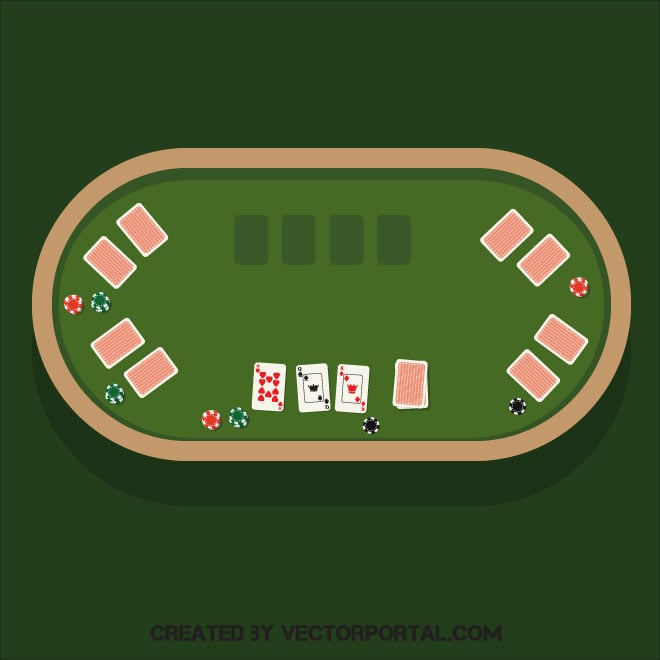 poker table vector