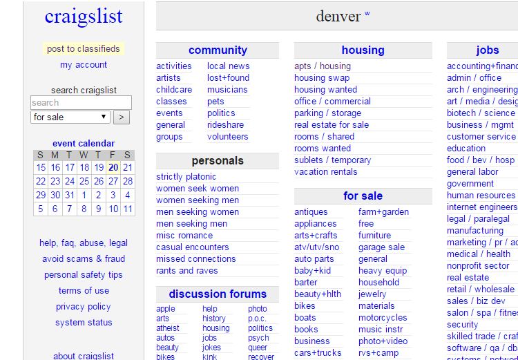 craigslist denver