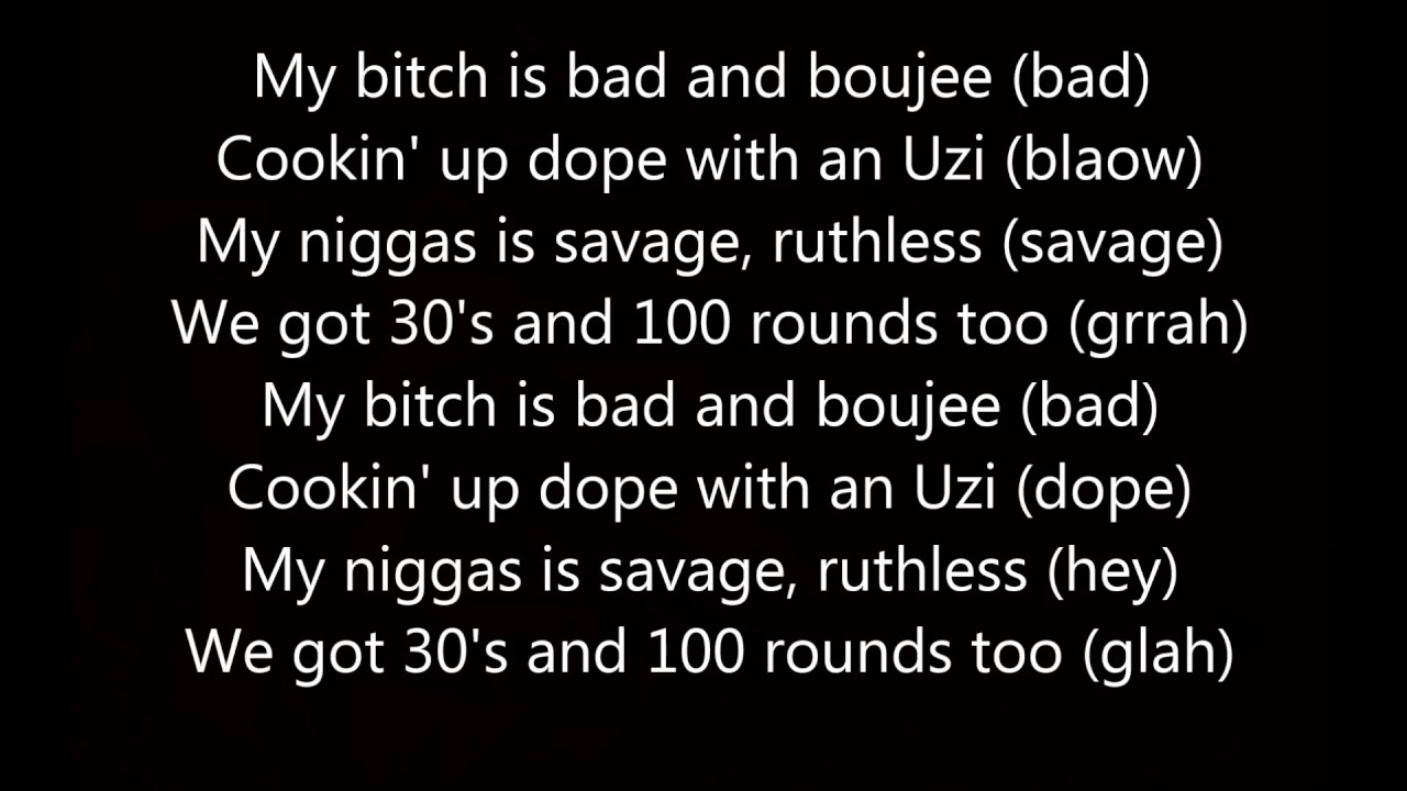 bad and boujee lyrics