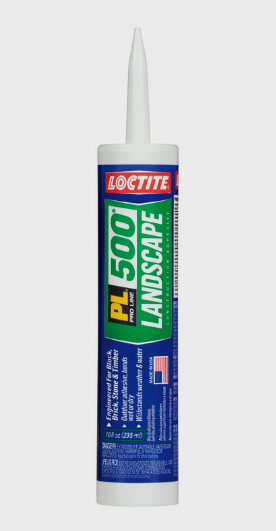 loctite pl 500 landscape block adhesive