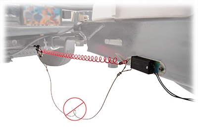 electric trailer brake emergency cable