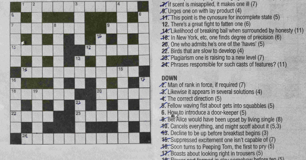 clearer explanation crossword clue