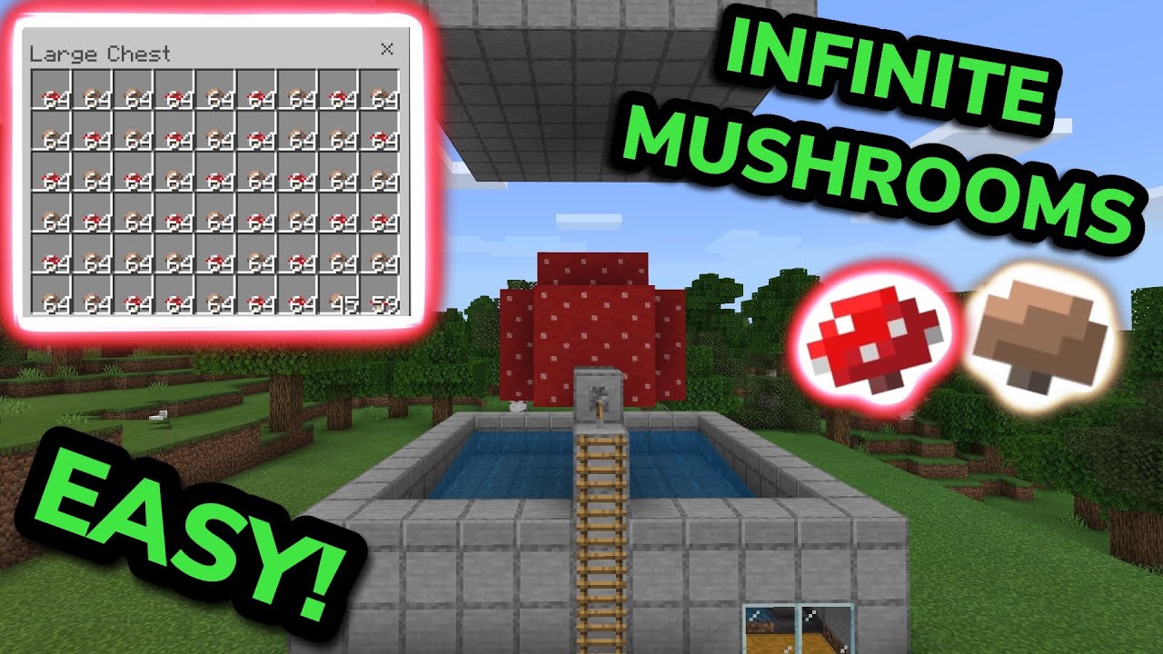 minecraft mushroom farm design