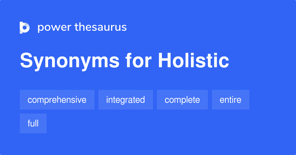 synonyms for holistic