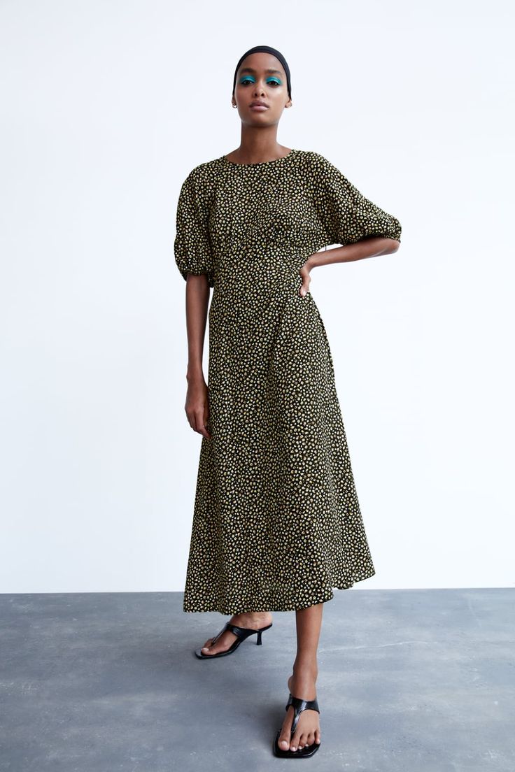 zara sale dresses midi