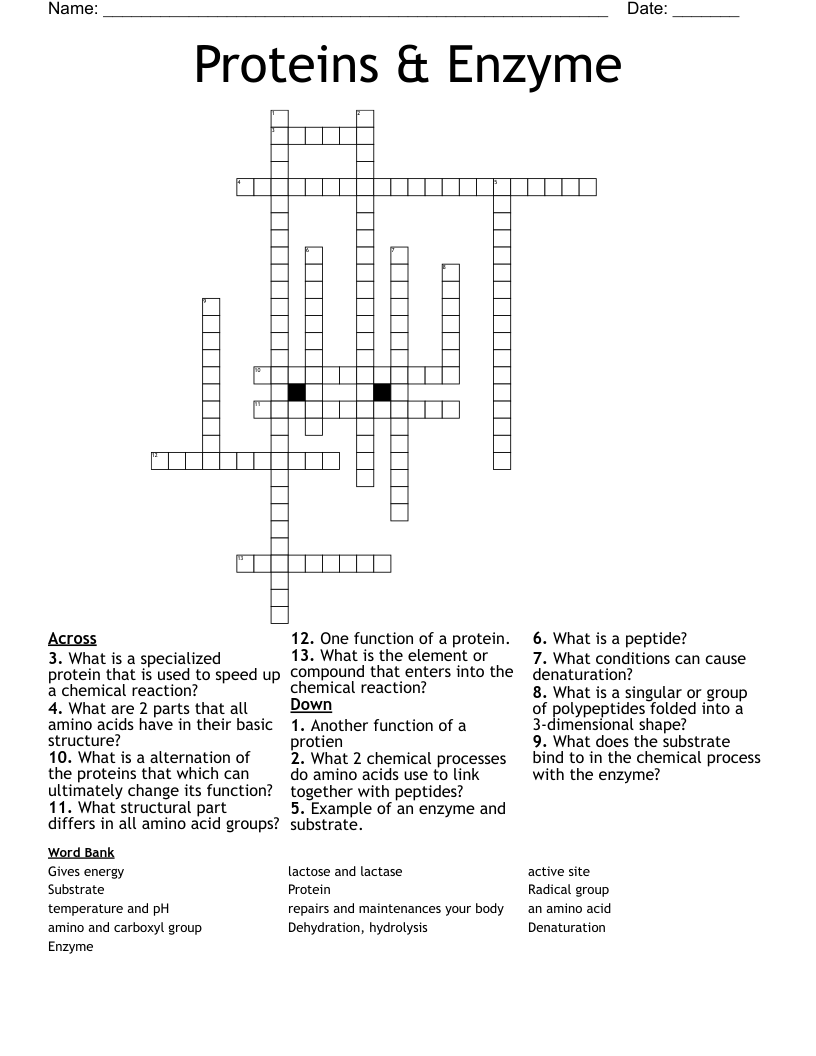 enzyme crossword clue