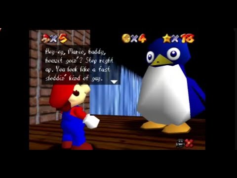 super mario 64 penguin race song