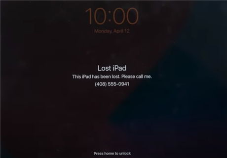 mark as lost ipad