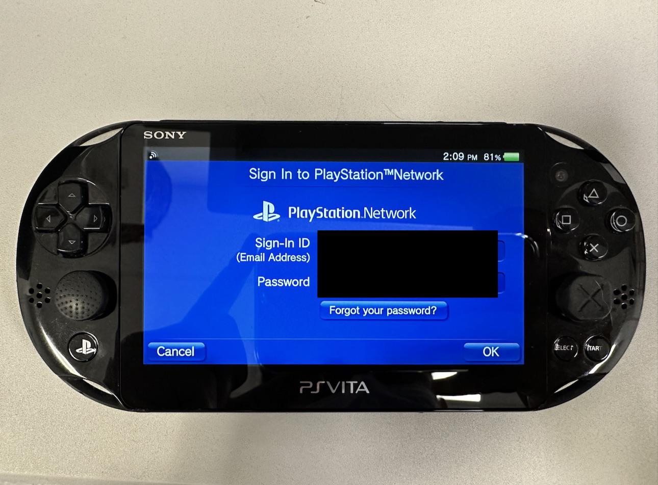 can you play online with a hacked ps vita