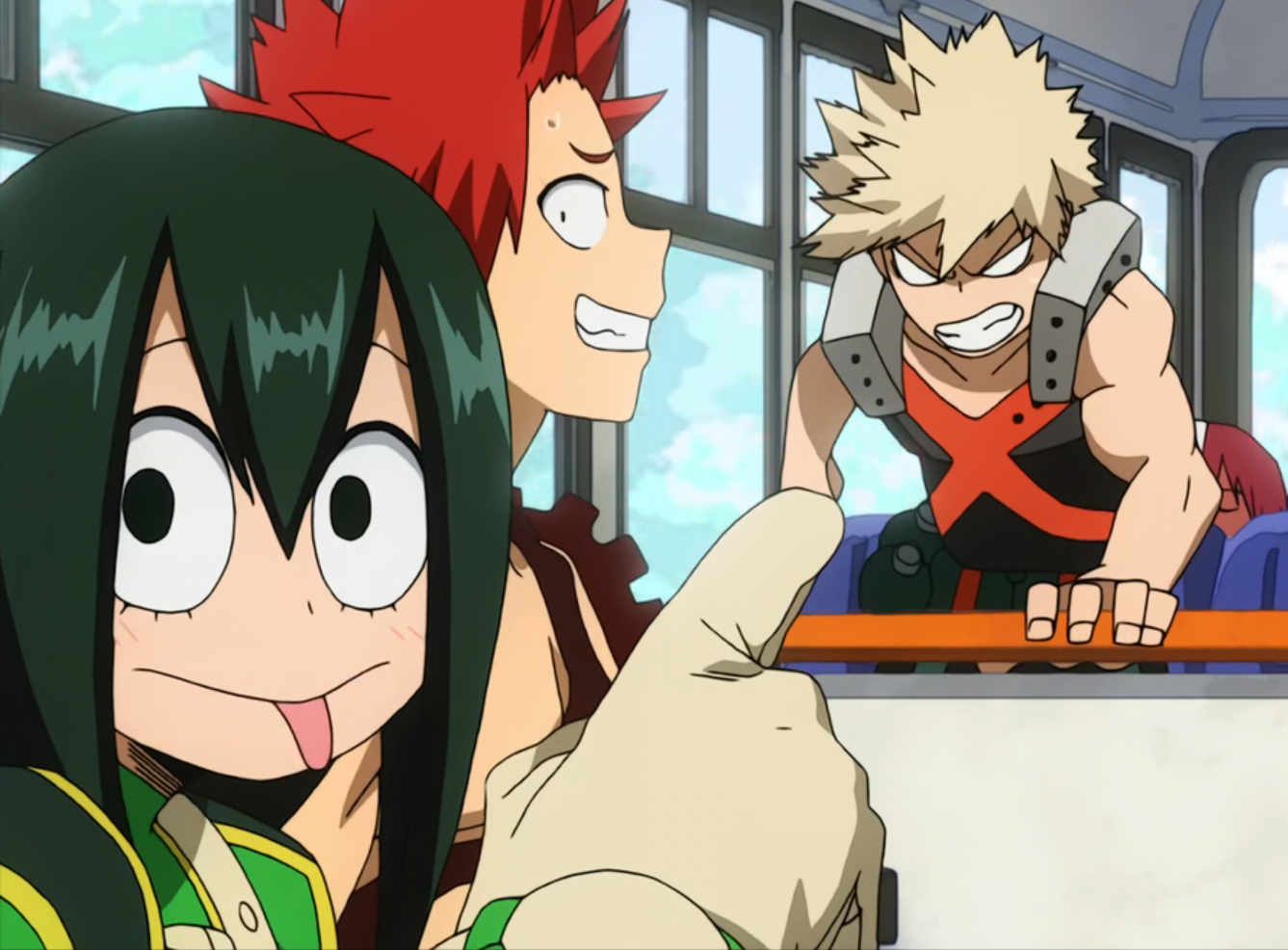 tsuyu y bakugo