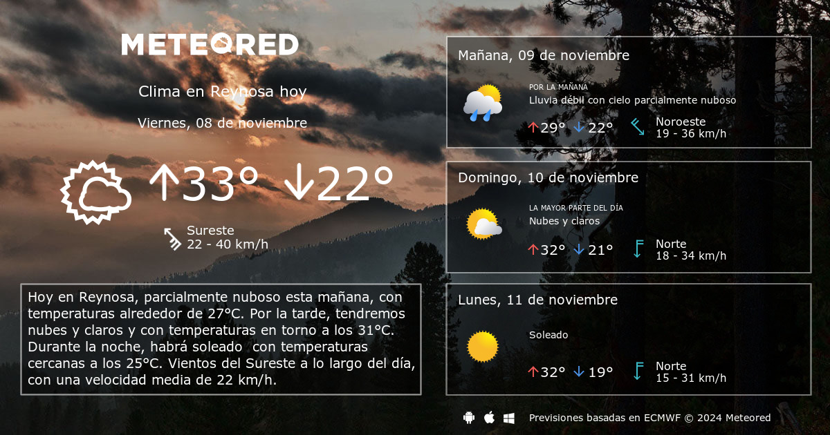 temperatura actual de reynosa