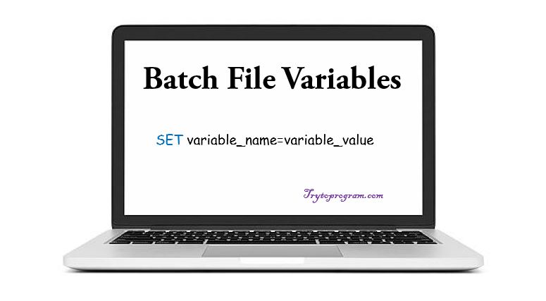 set batch variable