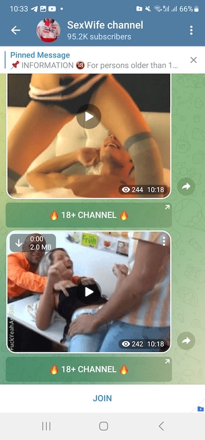 telegram porn chat