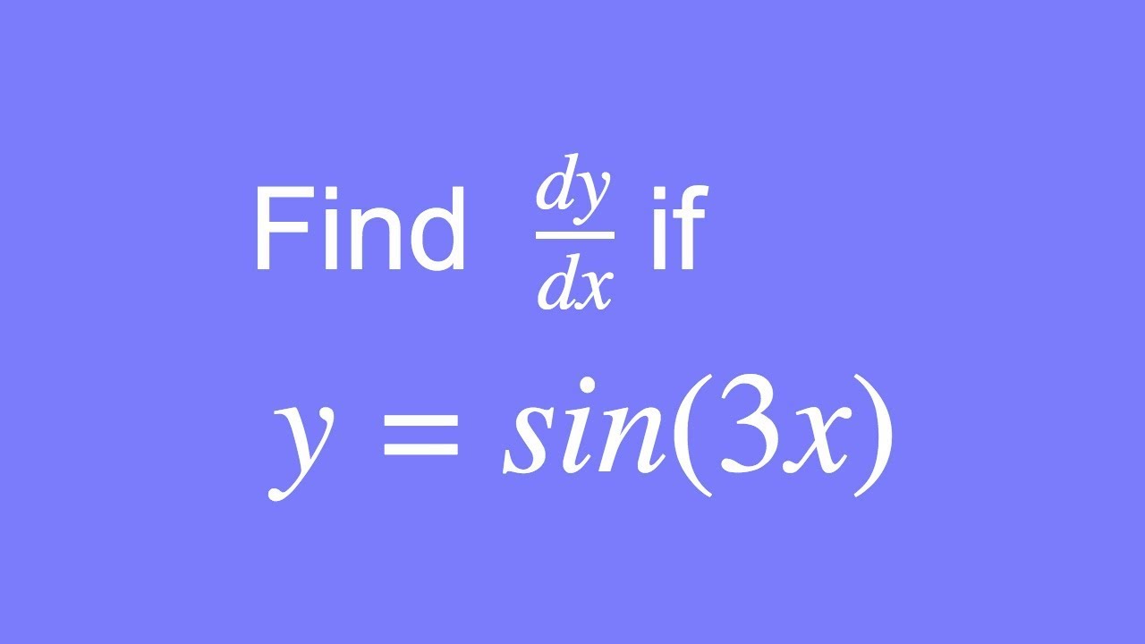 sin3x differentiation