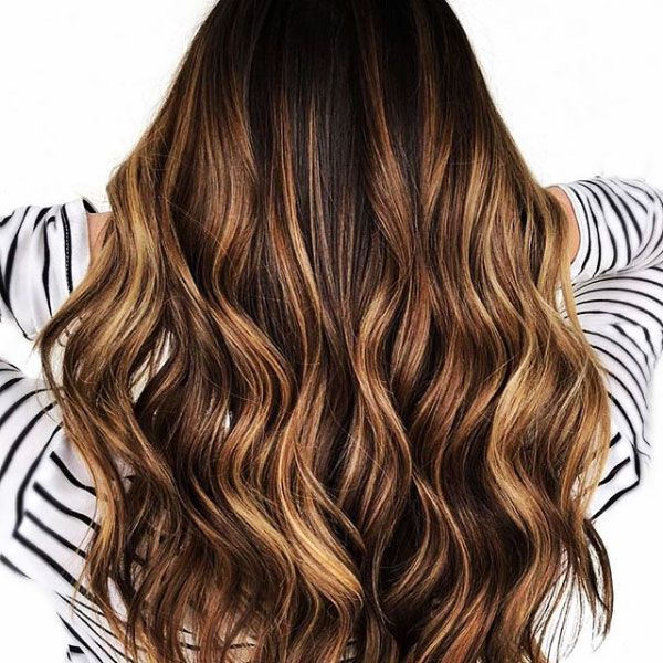 brown hair balayage