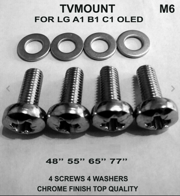 what length m6 screws for lg tv