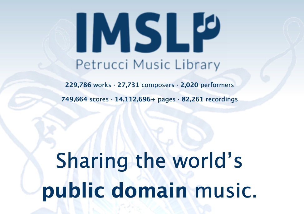 imslp petrucci music library