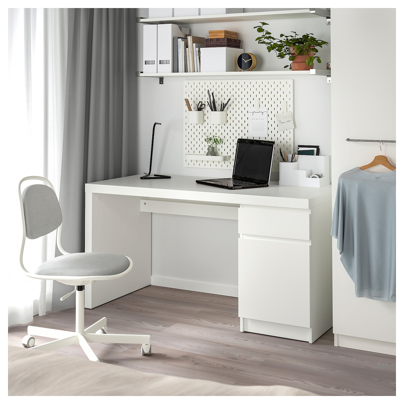 ikea white study table