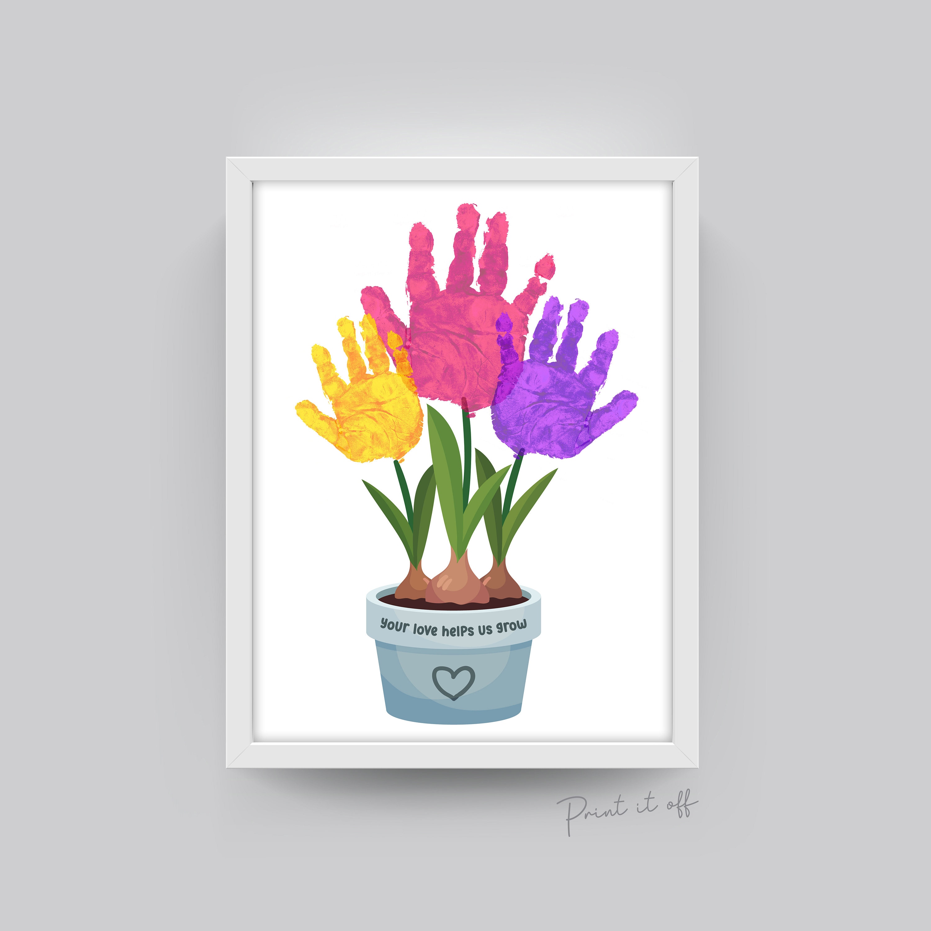 handprint flowers