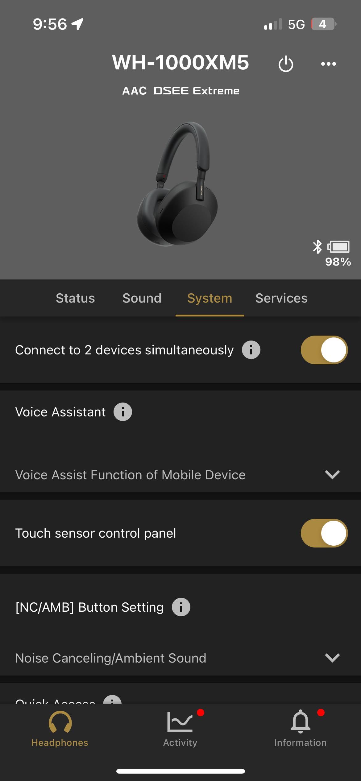 connect xm5 to mac