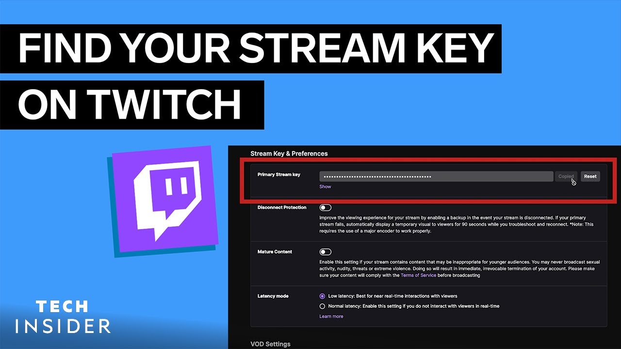 where is the stream key on twitch