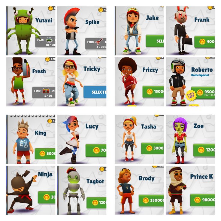 subway surfer characters