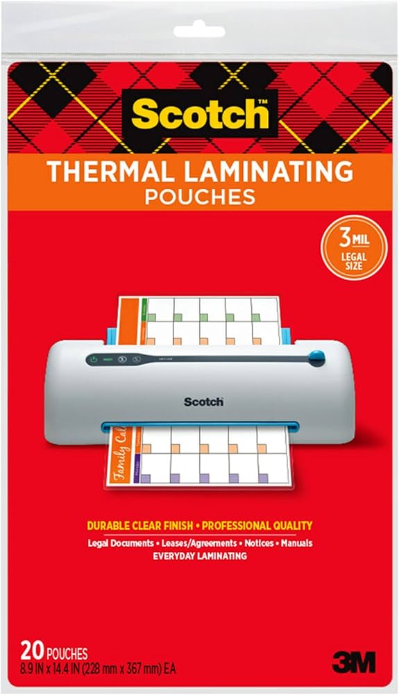 scotch laminating pouches