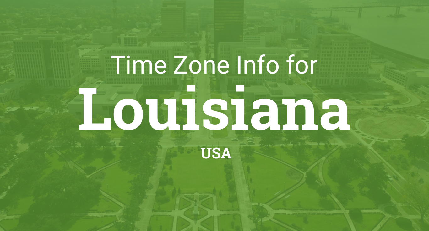 louisiana time zone map