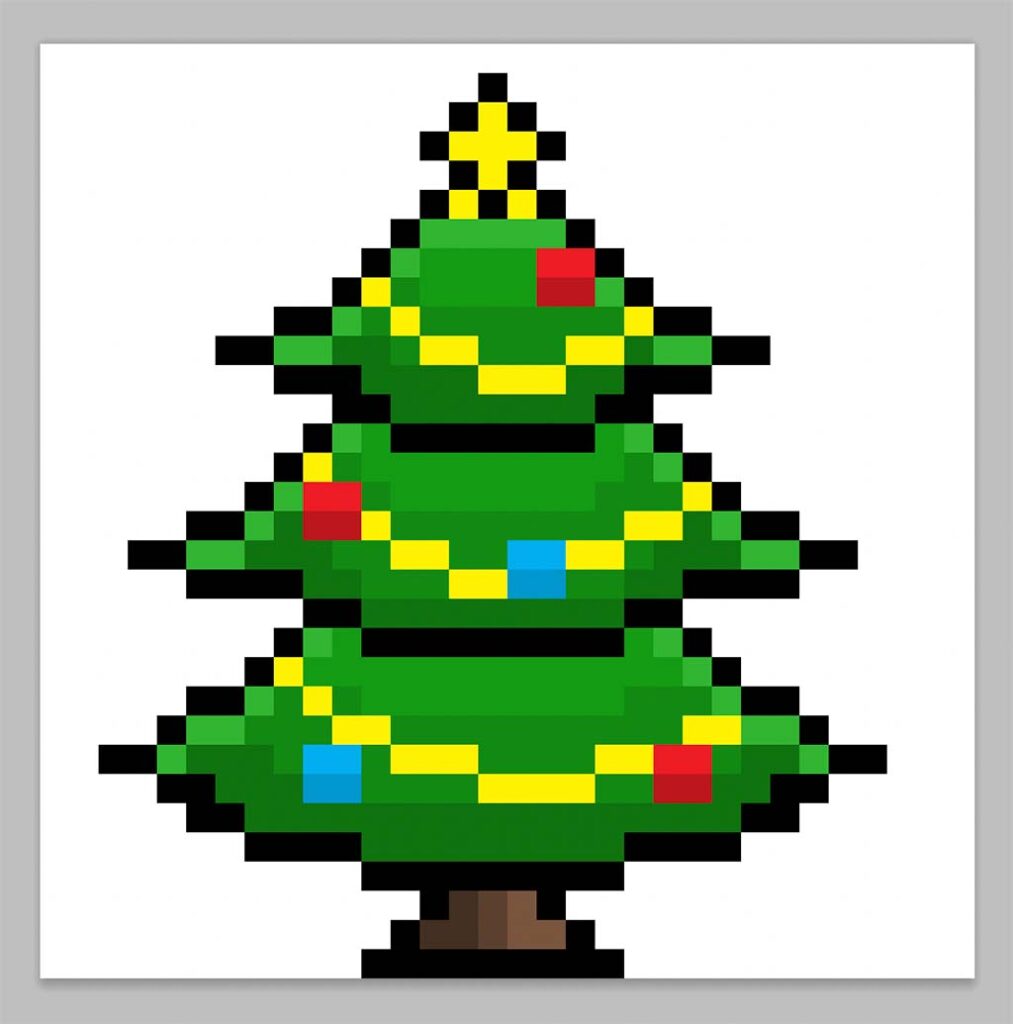 xmas pixel art