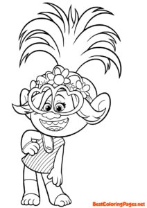 trolls coloring pages poppy