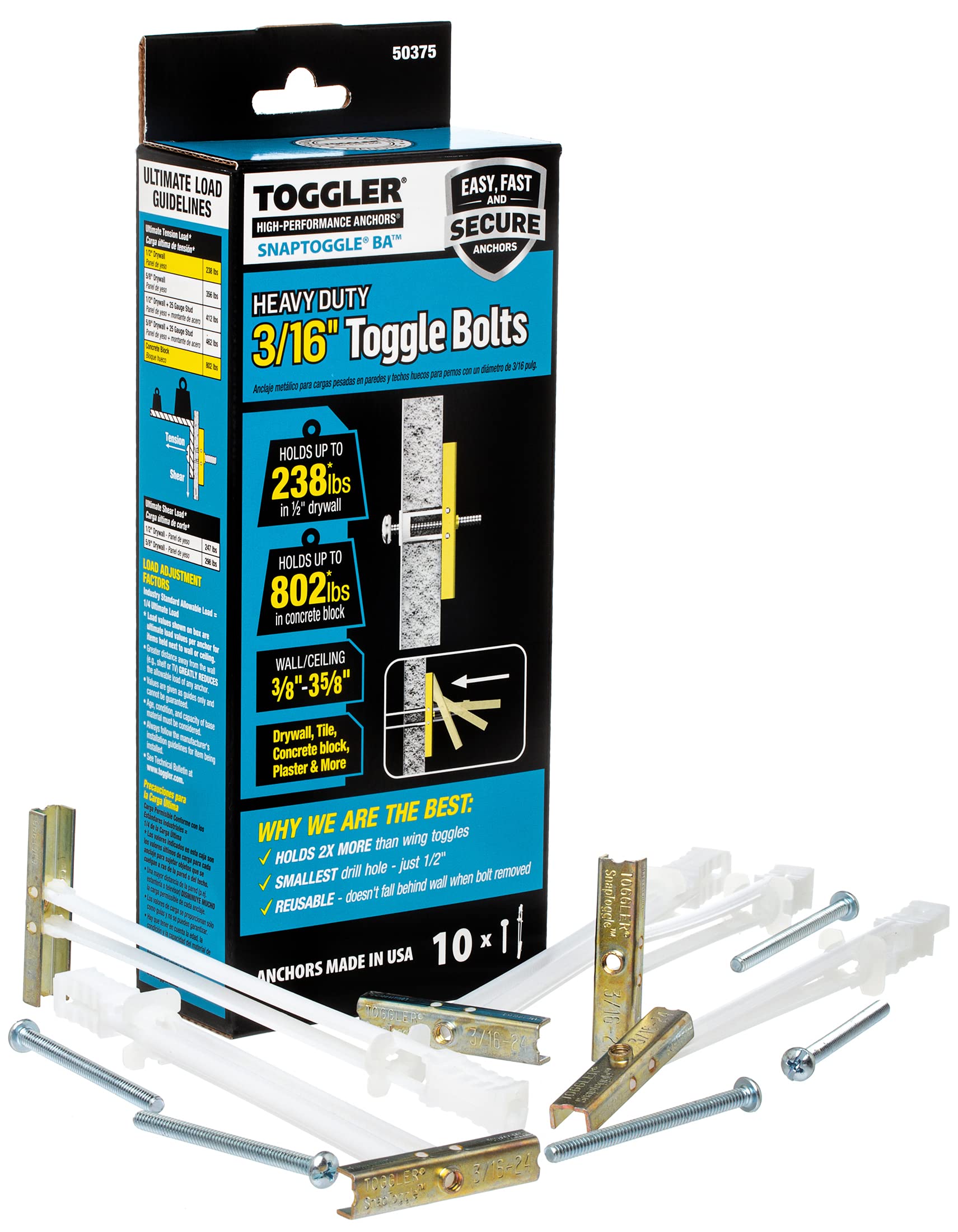 toggler drywall anchors