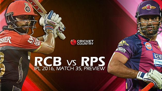 ipl 2016 rcb vs rps