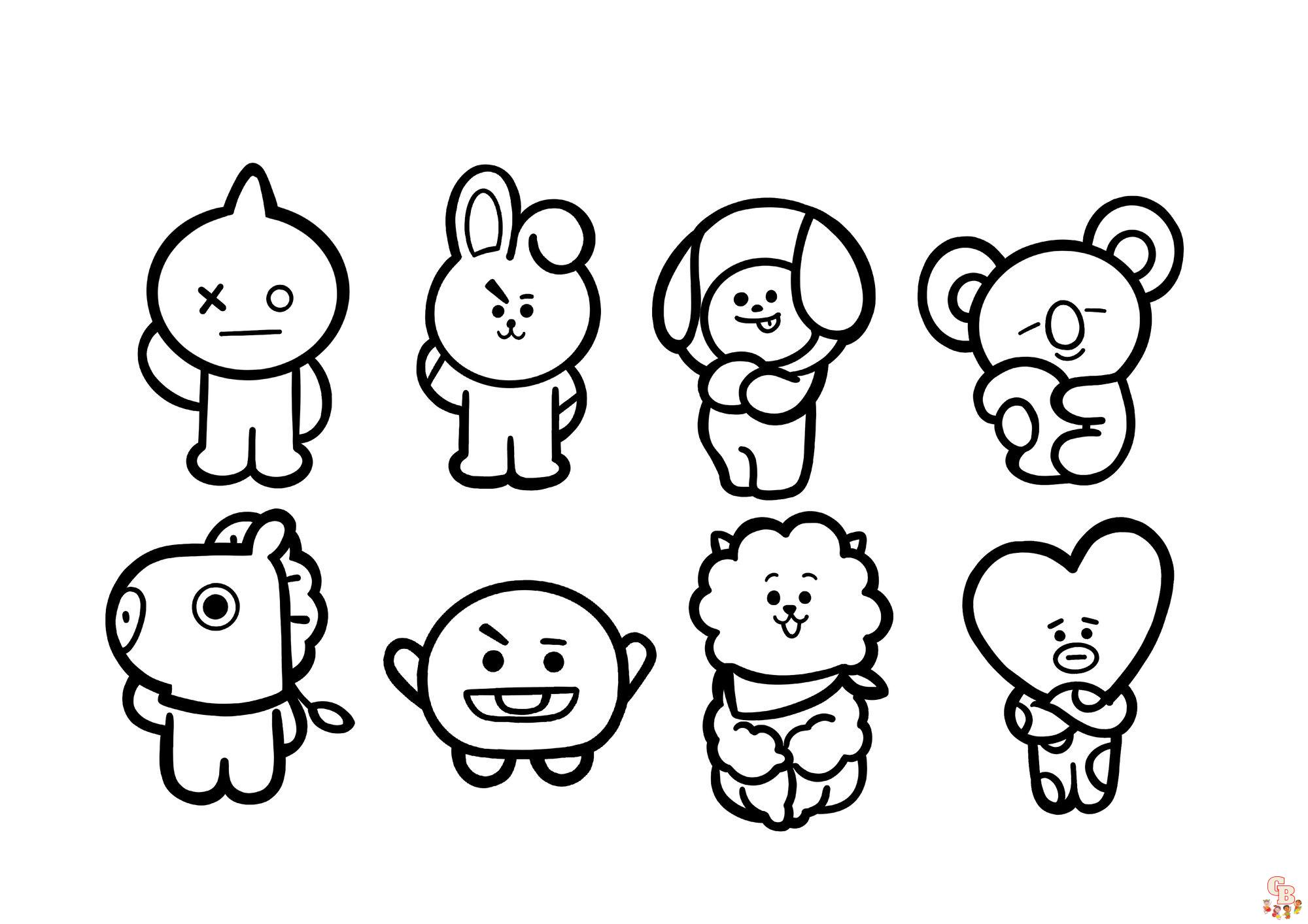 dibujos bt21