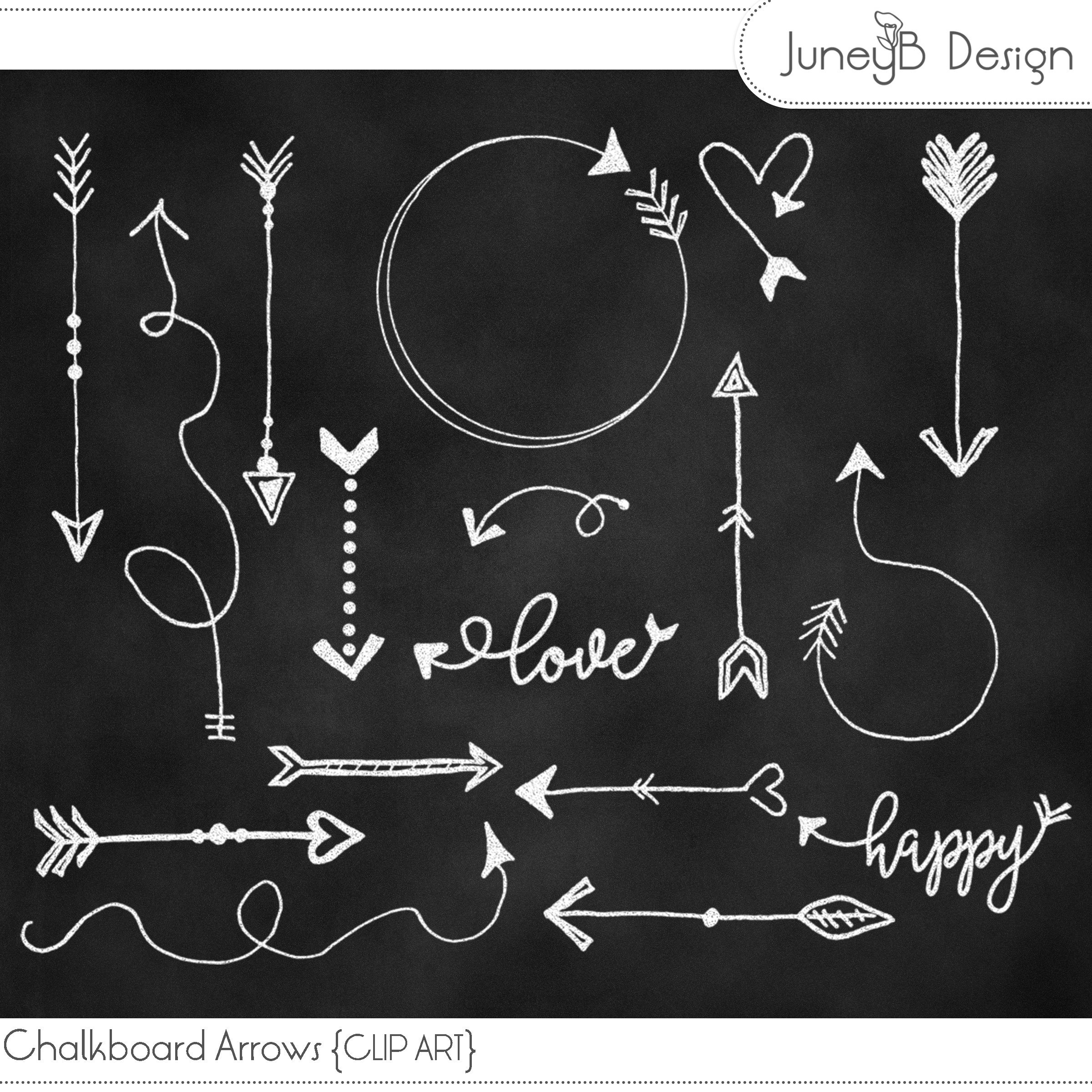 chalkboard arrow clipart