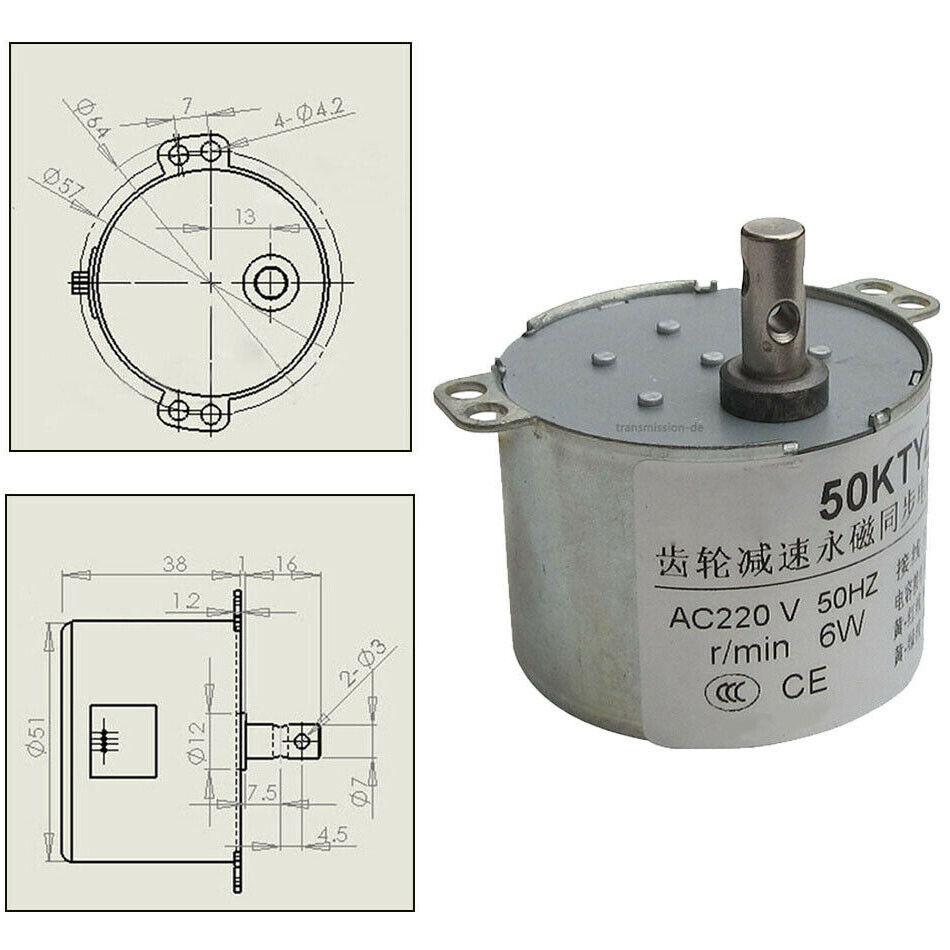 motor 1 rpm 220v