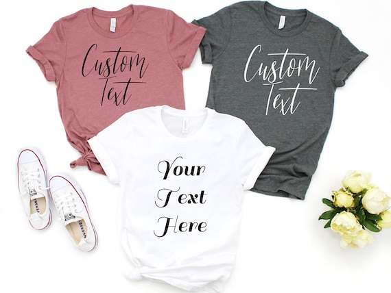 etsy custom t shirts