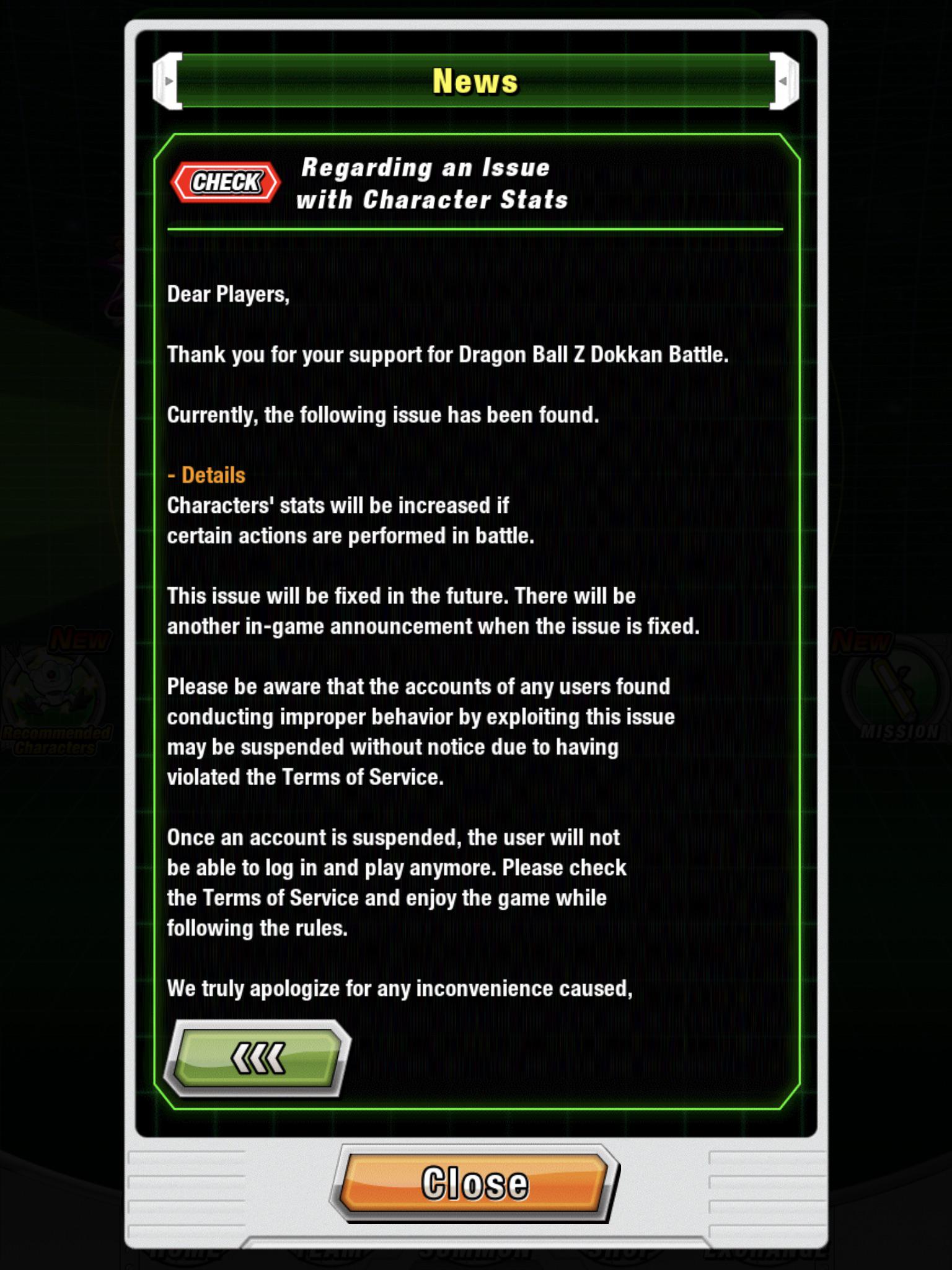 dokkan battle banned