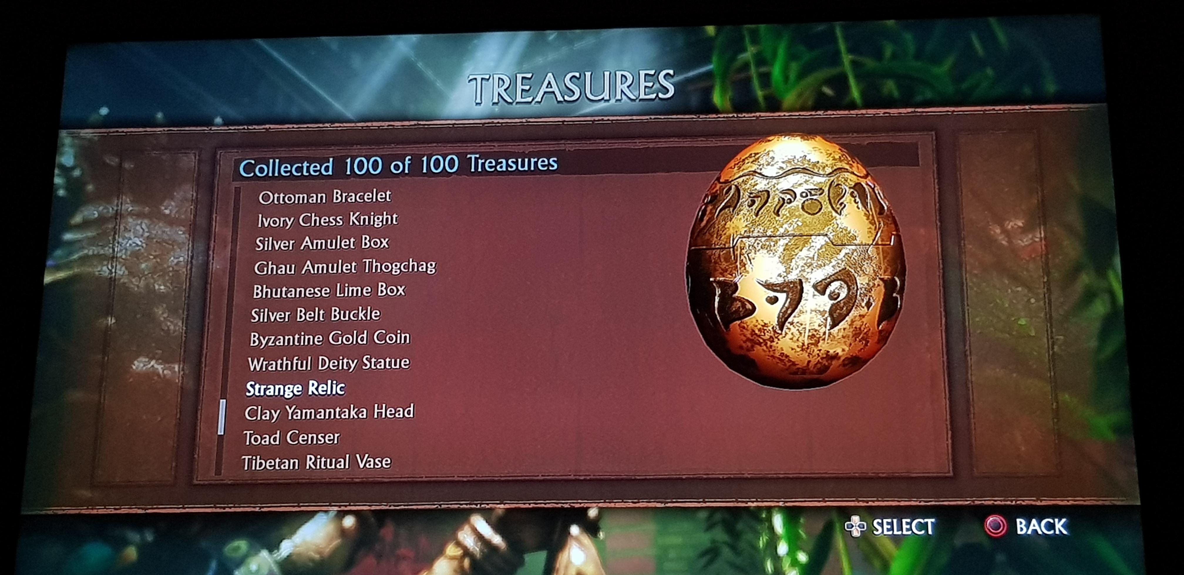 uncharted 2 treasures