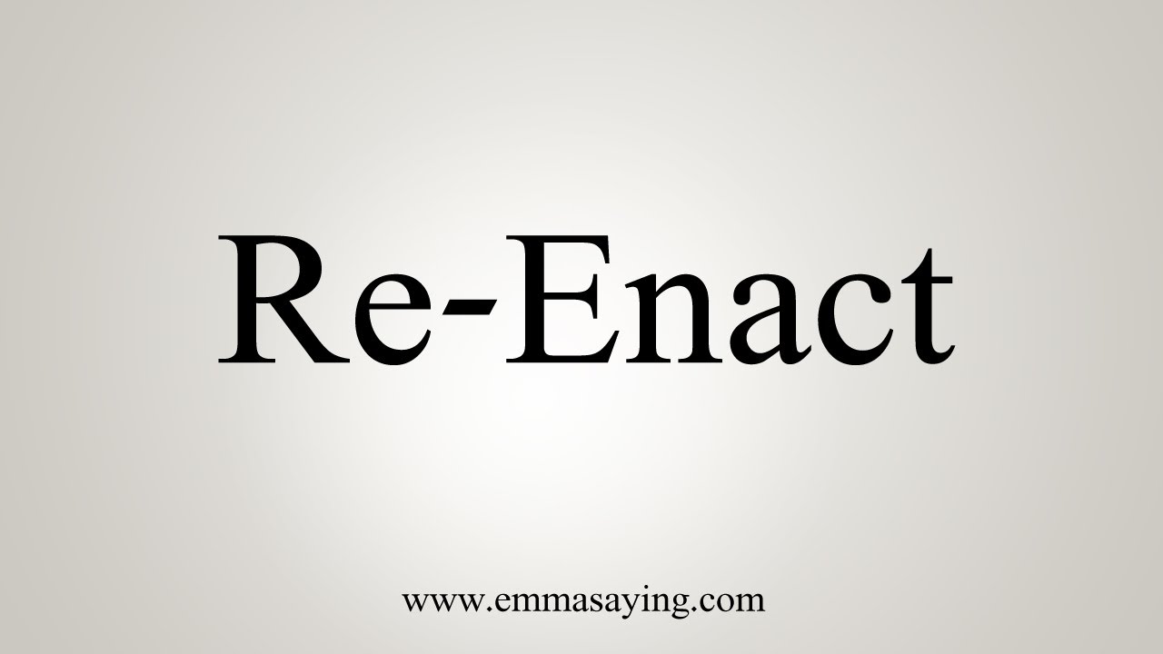 how to pronounce enact