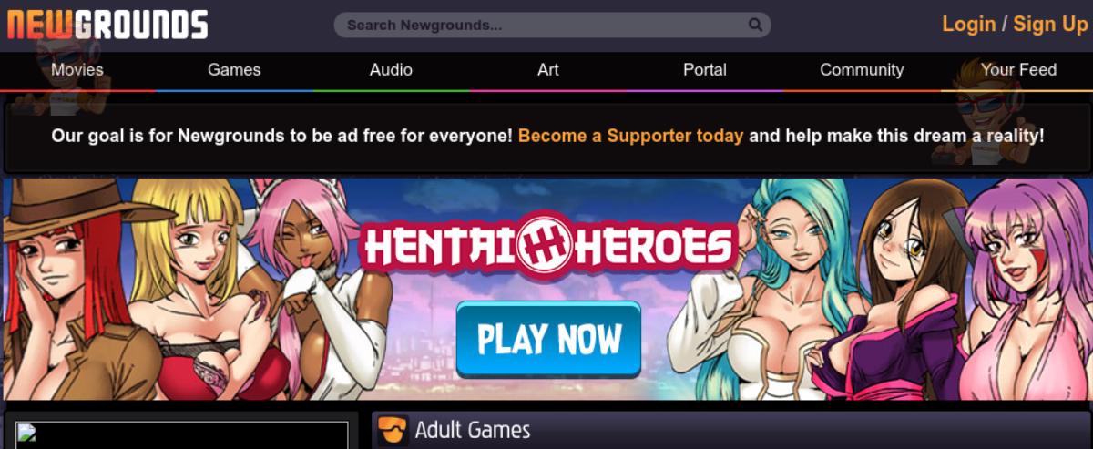 newgrounds aduly