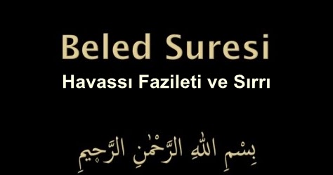 beled suresi 90 fazileti